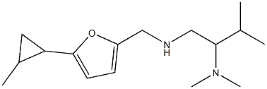 [2-(dimethylamino)-3-methylbutyl]({[5-(2-methylcyclopropyl)furan-2-yl]methyl})amine Struktur