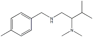 [2-(dimethylamino)-3-methylbutyl][(4-methylphenyl)methyl]amine Struktur