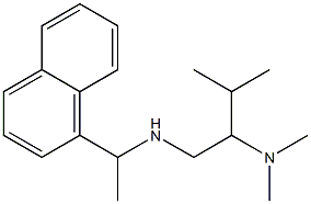 [2-(dimethylamino)-3-methylbutyl][1-(naphthalen-1-yl)ethyl]amine Struktur