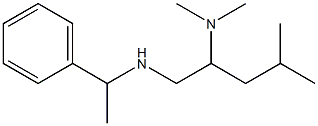 [2-(dimethylamino)-4-methylpentyl](1-phenylethyl)amine Struktur