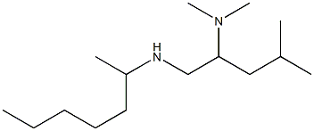 [2-(dimethylamino)-4-methylpentyl](heptan-2-yl)amine Struktur