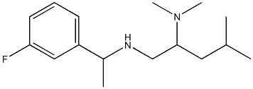 [2-(dimethylamino)-4-methylpentyl][1-(3-fluorophenyl)ethyl]amine Struktur