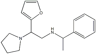 [2-(furan-2-yl)-2-(pyrrolidin-1-yl)ethyl](1-phenylethyl)amine Struktur