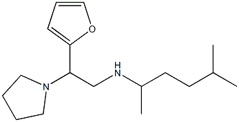 [2-(furan-2-yl)-2-(pyrrolidin-1-yl)ethyl](5-methylhexan-2-yl)amine Struktur