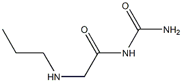 [2-(propylamino)acetyl]urea Struktur