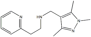 [2-(pyridin-2-yl)ethyl][(1,3,5-trimethyl-1H-pyrazol-4-yl)methyl]amine Struktur