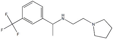 [2-(pyrrolidin-1-yl)ethyl]({1-[3-(trifluoromethyl)phenyl]ethyl})amine Struktur