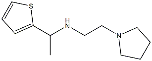 [2-(pyrrolidin-1-yl)ethyl][1-(thiophen-2-yl)ethyl]amine Struktur