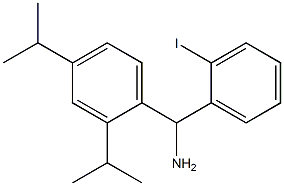 [2,4-bis(propan-2-yl)phenyl](2-iodophenyl)methanamine Struktur