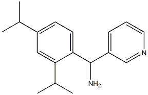 [2,4-bis(propan-2-yl)phenyl](pyridin-3-yl)methanamine Struktur