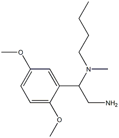 [2-amino-1-(2,5-dimethoxyphenyl)ethyl](butyl)methylamine Struktur