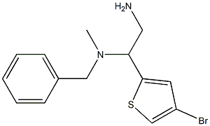 [2-amino-1-(4-bromothiophen-2-yl)ethyl](benzyl)methylamine Struktur