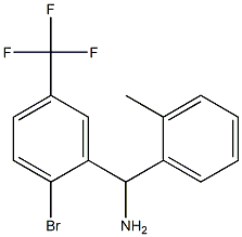 [2-bromo-5-(trifluoromethyl)phenyl](2-methylphenyl)methanamine Struktur