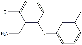 [2-chloro-6-(3-methylphenoxy)phenyl]methanamine Struktur