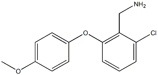 [2-chloro-6-(4-methoxyphenoxy)phenyl]methanamine Struktur