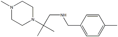 [2-methyl-2-(4-methylpiperazin-1-yl)propyl][(4-methylphenyl)methyl]amine Struktur