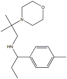 [2-methyl-2-(morpholin-4-yl)propyl][1-(4-methylphenyl)propyl]amine Struktur