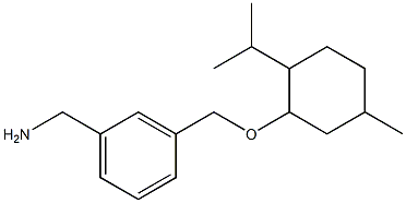 [3-({[5-methyl-2-(propan-2-yl)cyclohexyl]oxy}methyl)phenyl]methanamine Struktur