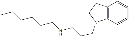 [3-(2,3-dihydro-1H-indol-1-yl)propyl](hexyl)amine Struktur