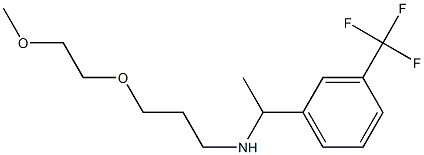 [3-(2-methoxyethoxy)propyl]({1-[3-(trifluoromethyl)phenyl]ethyl})amine Struktur