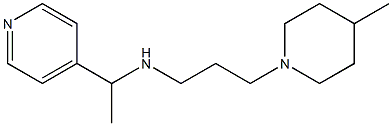 [3-(4-methylpiperidin-1-yl)propyl][1-(pyridin-4-yl)ethyl]amine Struktur