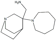 [3-(azepan-1-yl)-1-azabicyclo[2.2.2]octan-3-yl]methanamine Struktur