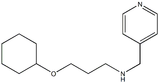 [3-(cyclohexyloxy)propyl](pyridin-4-ylmethyl)amine Struktur