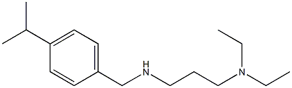 [3-(diethylamino)propyl]({[4-(propan-2-yl)phenyl]methyl})amine Struktur