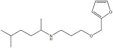 [3-(furan-2-ylmethoxy)propyl](5-methylhexan-2-yl)amine Struktur