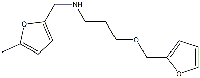 [3-(furan-2-ylmethoxy)propyl][(5-methylfuran-2-yl)methyl]amine Struktur