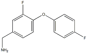 [3-fluoro-4-(4-fluorophenoxy)phenyl]methanamine Struktur