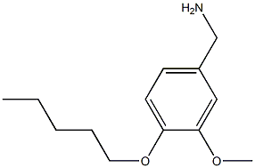 [3-methoxy-4-(pentyloxy)phenyl]methanamine Struktur