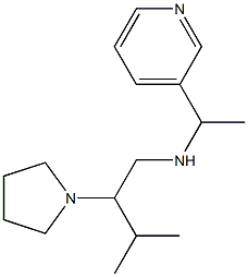 [3-methyl-2-(pyrrolidin-1-yl)butyl][1-(pyridin-3-yl)ethyl]amine Struktur