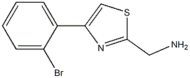 [4-(2-bromophenyl)-1,3-thiazol-2-yl]methanamine Struktur