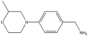 [4-(2-methylmorpholin-4-yl)phenyl]methanamine Struktur