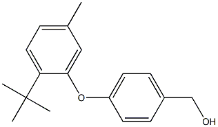 [4-(2-tert-butyl-5-methylphenoxy)phenyl]methanol Struktur