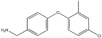 [4-(4-chloro-2-methylphenoxy)phenyl]methanamine Struktur