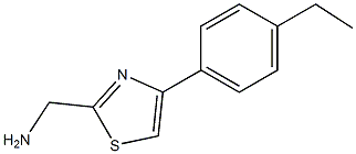 [4-(4-ethylphenyl)-1,3-thiazol-2-yl]methanamine Struktur