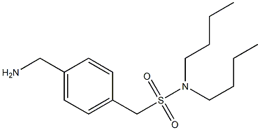 [4-(aminomethyl)phenyl]-N,N-dibutylmethanesulfonamide Struktur