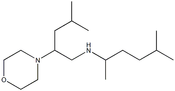 [4-methyl-2-(morpholin-4-yl)pentyl](5-methylhexan-2-yl)amine Struktur