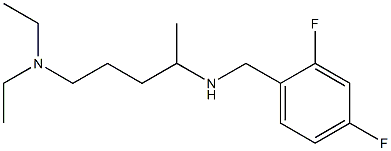 [5-(diethylamino)pentan-2-yl][(2,4-difluorophenyl)methyl]amine Struktur