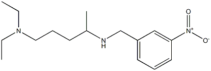 [5-(diethylamino)pentan-2-yl][(3-nitrophenyl)methyl]amine Struktur