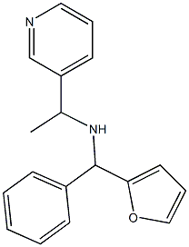 [furan-2-yl(phenyl)methyl][1-(pyridin-3-yl)ethyl]amine Struktur