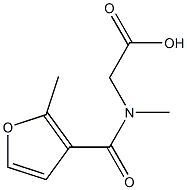 [methyl(2-methyl-3-furoyl)amino]acetic acid Struktur