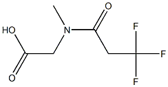 [methyl(3,3,3-trifluoropropanoyl)amino]acetic acid Struktur