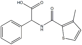 {[(3-methylthien-2-yl)carbonyl]amino}(phenyl)acetic acid Struktur