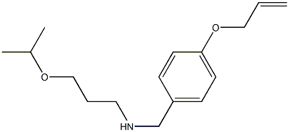 {[4-(prop-2-en-1-yloxy)phenyl]methyl}[3-(propan-2-yloxy)propyl]amine Struktur