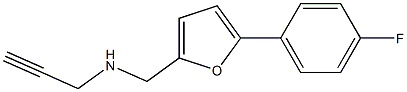 {[5-(4-fluorophenyl)furan-2-yl]methyl}(prop-2-yn-1-yl)amine Struktur