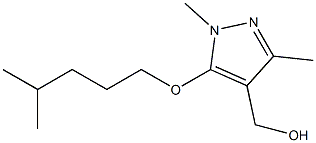 {1,3-dimethyl-5-[(4-methylpentyl)oxy]-1H-pyrazol-4-yl}methanol Struktur