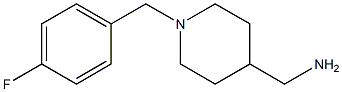 {1-[(4-fluorophenyl)methyl]piperidin-4-yl}methanamine Struktur